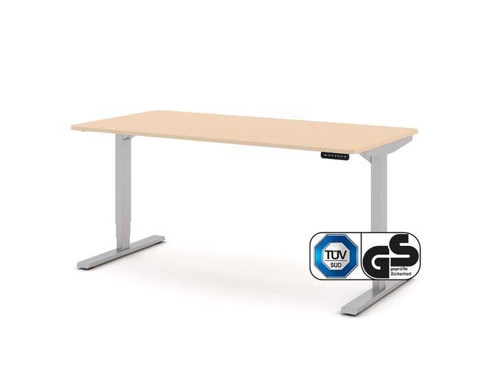 Elektrisch höhenverstellbarer Schreibtisch Y-Line Curved 160x80cm von ASSMANN von Assmann