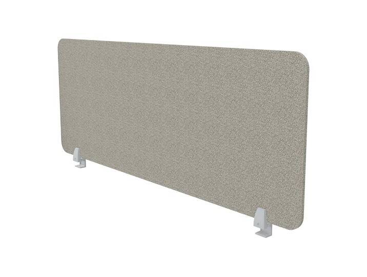 Schreibtischtrennwand VITECO 140cm Harbor Weißaluminium von ASSMANN von Assmann