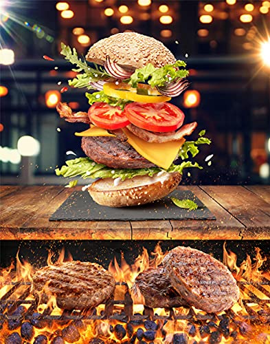 diamond painting-Set Bilder Groß Erwachsene/Kinder Burger-Barbecue 5D DIY Diamant Painting,Daiments Painting Full Drill Malen nach Zahlen Malerei Kits Dekoration für Home Wall Square Drill 40x60cm von Assmy