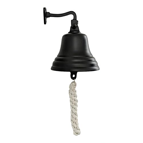 ACL Bar Zubehör für Zuhause Pub Handglocke - Wandmontage Bar Bell Nautische Dekorationen - Einzigartige schwarze Glocke mit knackigen lauten Geräuschen, ideal für Weihnachten, Empfang, Kneipen 12,7 cm von Assorted Collections