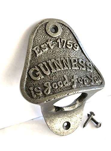 Assorted Collections Guinness Flaschenöffner aus Gusseisen, Wandmontage, hohe Qualität von Assorted Collections