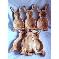 Großhandelsversorgung Osterhasen 5Er Set Schalen.osterhase 2"Ht Von 14Lang 7"Breite Osterhasen.geschenk Schalen von AssortedAfricanGifts