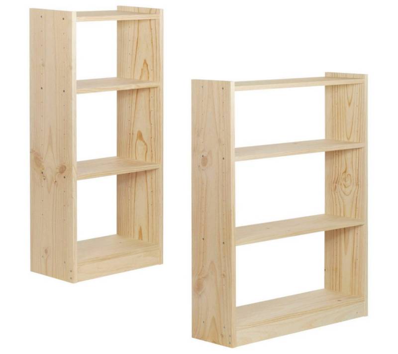 Astigarraga Kit Line Bücherregal Vollholzregal "Gala" Regalmodul mit 4 Ebenen in zwei Größen von Astigarraga Kit Line