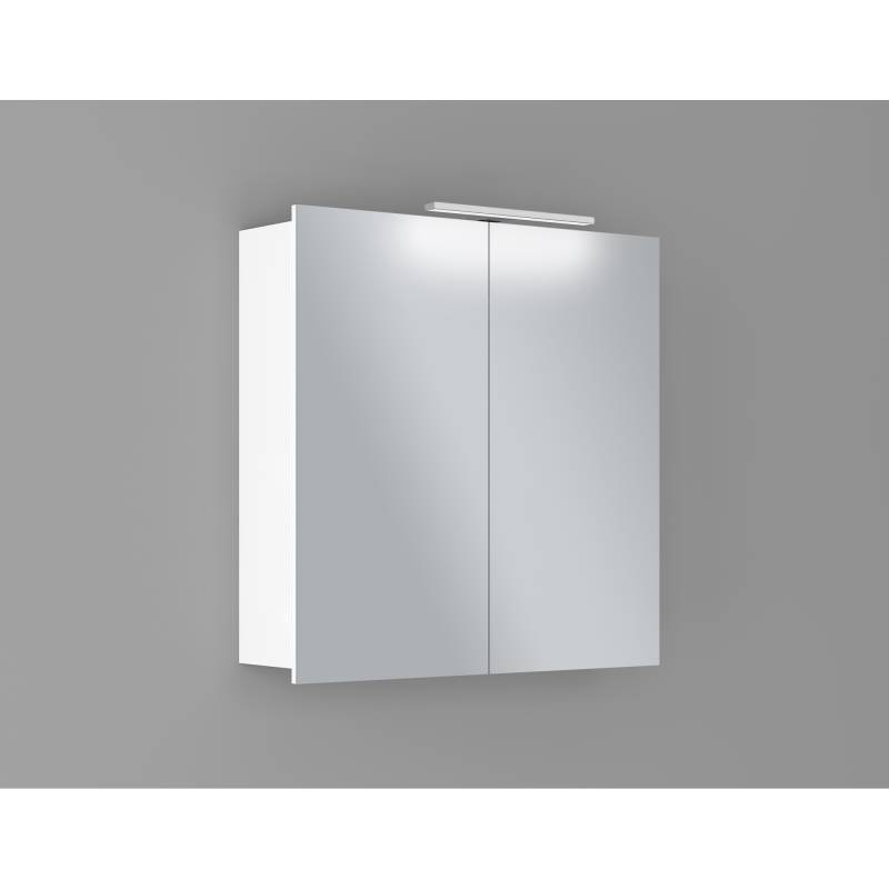 Astor LED-Spiegelschrank 'Lune II' weiß 70 x 70 x 16 cm von Astor
