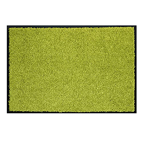 Astra Hochwertige Schmutzfangmatte - Fussmatte innen - bei 30° C waschbare Fußmatte - Rutschfester Läufer - Schuhablage Flur - Küche - grün 60x90 cm von Astra