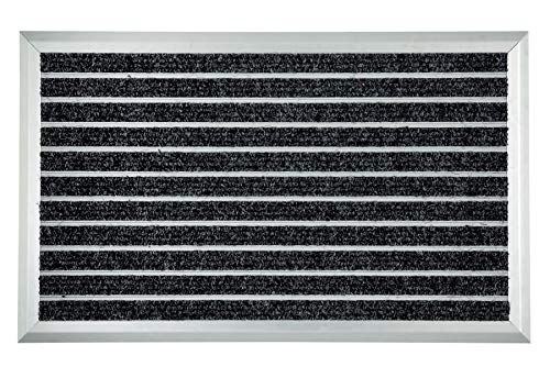 Sauberlaufmatte - Aluminium Fußmatten - Türvorleger - wetterfeste Schmutzfangmatte - extrem strapazierfähig - 45 x 75 cm - anthrazit - Höhe 1,3 cm von Astra