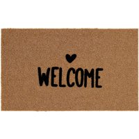 ASTRA Fußmatte "Power Flock 1" rechteckig 10 mm Höhe Türmatte mit Schriftzug, wetterfest von Astra