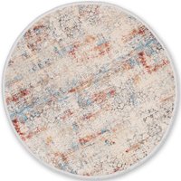 ASTRA Teppich "Gravina 231", rund, 8 mm Höhe, seidiger Schimmer durch Viskose, Hoch Tief Struktur, Wohnzimmer von Astra