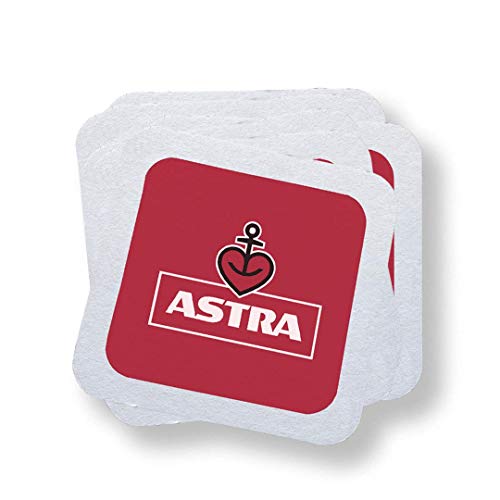 ASTRA Bier Bierdeckel/Untersetzer 100er Pack, mit lustigen Rückseitenmotiven von ASTRA