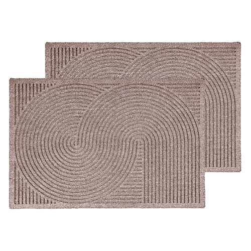 Fussmatte außen - Schmutzfangmatte wetterfest - rutschfeste Türmatte für Eingangsbereich & Balkon - strapazierfähige Fußmatte 2er Set 60x90 cm Sand Fussmatte außen - Schmutzfangmatte wetterfest - rutschfeste Türmatte für Eingangsbereich & Balkon - strapazierfähige Fußmatte 2er Set 60x90 cm Sand von Astra