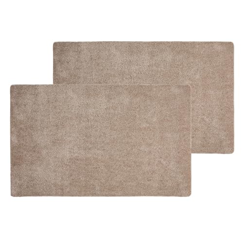 Fußmatte innen rutschfest - Pflegeleichte Schmutzfangmatte waschbar - PVC-freie Sauberlaufmatte - saugstarker Türmatte Taupe 60x100 cm 2er Set Fußmatte innen rutschfest - Pflegeleichte Schmutzfangmatte waschbar - PVC-freie Sauberlaufmatte - saugstarker Türmatte Taupe 60x100 cm 2er Set von Astra
