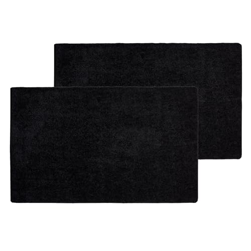 Astra Fußmatte innen rutschfest - Pflegeleichte Schmutzfangmatte waschbar - PVC-freie Sauberlaufmatte - saugstarker Türmatte schwarz 60x100 cm 2er Set Astra Fußmatte innen rutschfest - Pflegeleichte Schmutzfangmatte waschbar - PVC-freie Sauberlaufmatte - saugstarker Türmatte schwarz 60x100 cm 2er Set von Astra