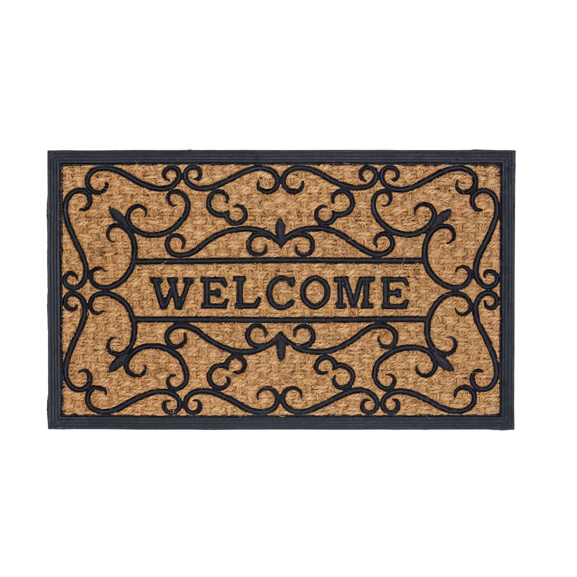 Astra Kokosmatte 'Coco Deluxe Light' 45 x 75 cm Relief Welcome braun Astra Kokosmatte 'Coco Deluxe Light' 45 x 75 cm Relief Welcome braun von Astra