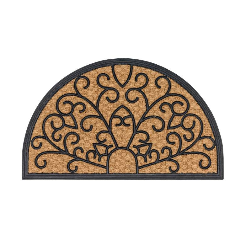 Astra Kokosmatte 'Coco Deluxe Light' 45 x 75 cm Relief braun von Astra