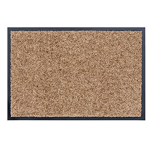 Astra Hochwertige Schmutzfangmatte - Fussmatte innen - bei 30° C waschbare Fußmatte - Rutschfester Läufer - Teppich Küche - Flur - Sand 90x250 cm Astra Hochwertige Schmutzfangmatte - Fussmatte innen - bei 30° C waschbare Fußmatte - Rutschfester Läufer - Teppich Küche - Flur - Sand 90x250 cm von Astra