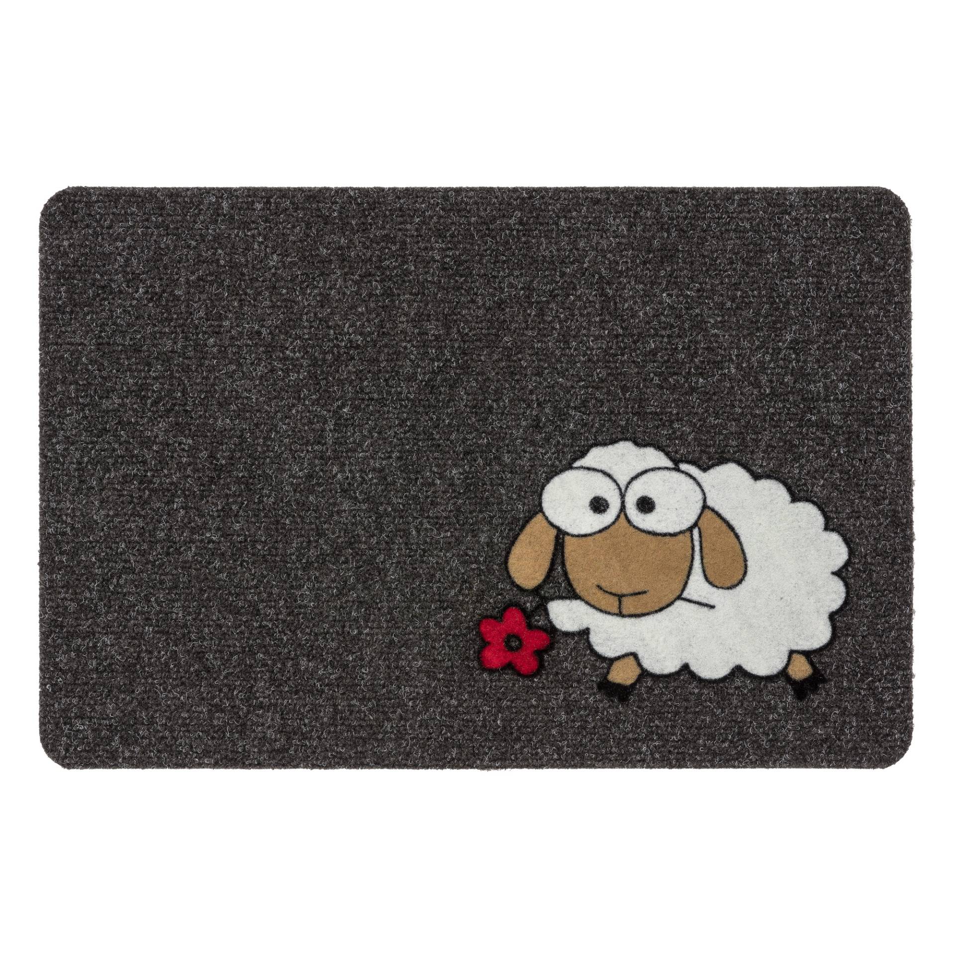 Astra Ripsmatte 'Flocky Color' 40 x 60 cm Schaf anthrazit Astra Ripsmatte 'Flocky Color' 40 x 60 cm Schaf anthrazit von Astra