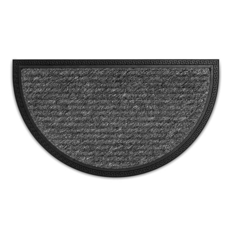Astra Sauberlaufmatte 'Border Star' grau 40 x 70 cm halbrund von Astra