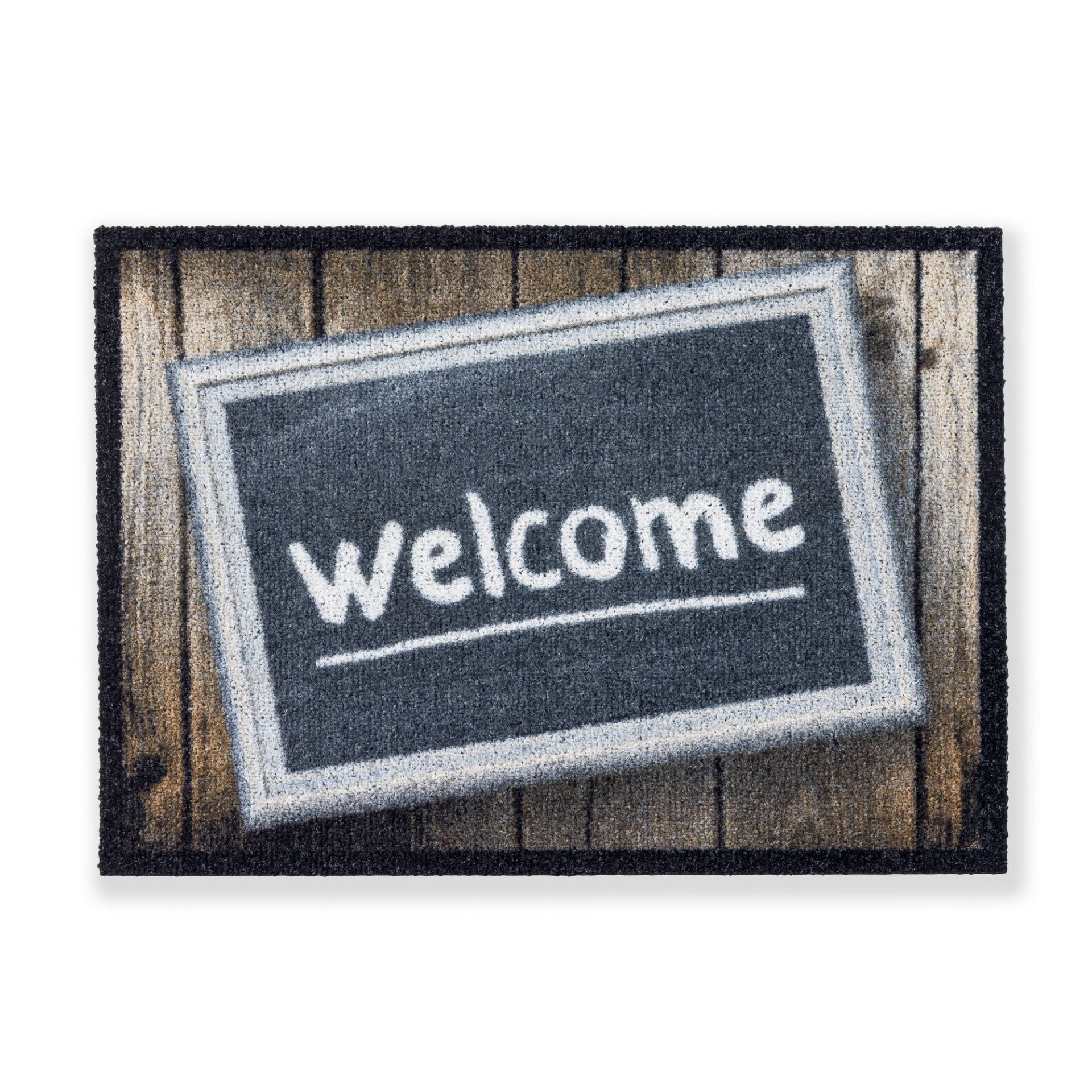 Astra Sauberlaufmatte 'Deco Brush' 50 x 70 cm Welcome schwarz Astra Sauberlaufmatte 'Deco Brush' 50 x 70 cm Welcome schwarz von Astra