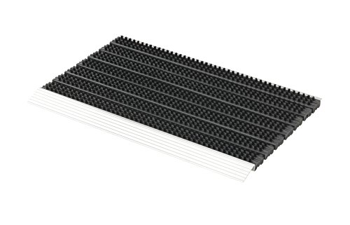 Astra Fußmatte außen Super Brush - Türmatte aus Aluminium - Alu Schmutzfangmatte innen - extrem strapazierfähig - rutschfest - nachhaltig - 40x60cm, schwarz Astra Fußmatte außen Super Brush - Türmatte aus Aluminium - Alu Schmutzfangmatte innen - extrem strapazierfähig - rutschfest - nachhaltig - 40x60cm, schwarz von Astra
