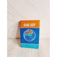 Kleiner Atlas Udssr Geographic. Vintage Karte - Sowjetisch Miniatur Buch Der Des Jahres 1990 von Astra9SIA