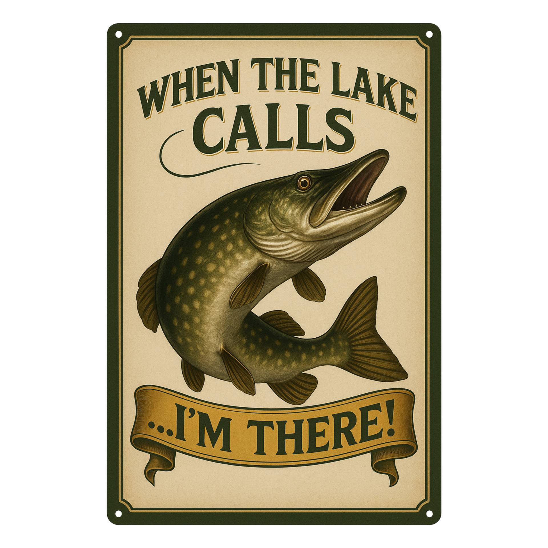 Blechschild 20x30cm – When the Lake Calls Blechschild 20x30cm – When the Lake Calls von AstraDesign