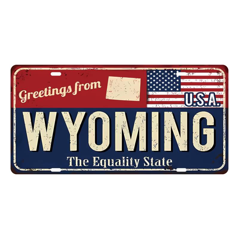 USA Nummernschild „Wyoming The Equality State“ 30x15 cm USA Nummernschild „Wyoming The Equality State“ 30x15 cm von AstraDesign