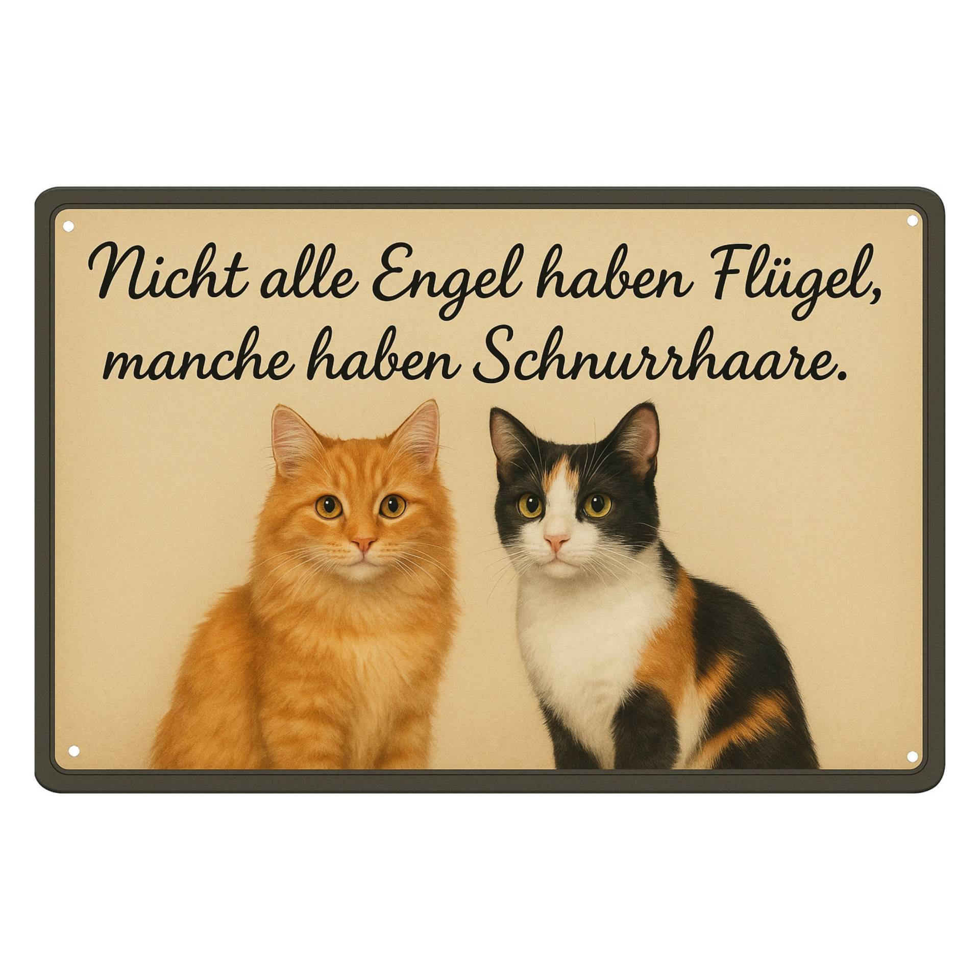 Nicht alle Engel Katzen Blechschild - 20x30cm Nicht alle Engel Katzen Blechschild - 20x30cm von AstraDesign