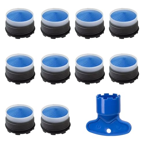 AstraGlam Perlator 10erpack - Wasserhahn Aufsatz mit Strahlregler und Filter, Passend für die meisten Wasserhähne (M18.5) von AstraGlam