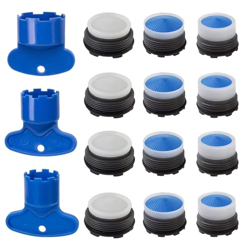 AstraGlam 12erpack Perlatoren Für Wasserhähne,Wasserhahn Aufsatz Perlator Wasserhahn Sieb Wasserhahn Filter Strahlregler Perlator Passend Für Die Meisten Wasserhähne (M24,M16.5,M 18.5) von AstraGlam