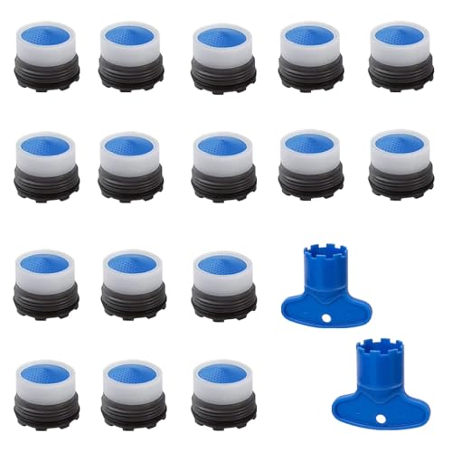 AstraGlam 16 Piece Tap Strainer Set, Aerator M16.5, Aerators for Taps, M16.5 for Aerator with 2 Mixing Nozzle Keys, Plastic Tap Strainer Insert, Tap Aerator for Bathroom, Kitchen AstraGlam 16 Piece Tap Strainer Set, Aerator M16.5, Aerators for Taps, M16.5 for Aerator with 2 Mixing Nozzle Keys, Plastic Tap Strainer Insert, Tap Aerator for Bathroom, Kitchen von AstraGlam