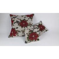 Kissenbezüge "Weihnachtsstern" Aus Gobelin Stoff, Weihnachtsmuster Kissenbezüge "Weihnachtsstern" Aus Gobelin Stoff, Weihnachtsmuster von AstraSchneiderei