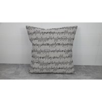 Kissenbezug "Musiknoten" Mit Hotelverschluss Oder Reißverschluss, Dekostoff Leinenoptik, Div. Größen Kissenbezug "Musiknoten" Mit Hotelverschluss Oder Reißverschluss, Dekostoff Leinenoptik, Div. Größen von AstraSchneiderei
