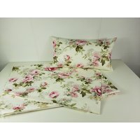 Kissenbezug "Rosen" Auf Cremeweißem Hintergrund, Dekostoff, Div. Größen Kissenbezug "Rosen" Auf Cremeweißem Hintergrund, Dekostoff, Div. Größen von AstraSchneiderei