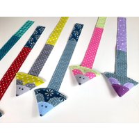 Lesezeichen "Mäuschen" Aus Baumwollstoff, Verschiedene Muster Und Größen von AstraSchneiderei