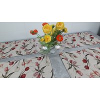 Platzsets "Tulpen" 4-Tlg. Aus Gobelin Stoff Platzsets "Tulpen" 4-Tlg. Aus Gobelin Stoff von AstraSchneiderei