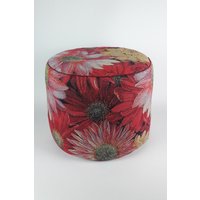 xl-Sitzkissen "Gerbera" Aus Gobelinstoff Weinrot Blumenmuster xl-Sitzkissen "Gerbera" Aus Gobelinstoff Weinrot Blumenmuster von AstraSchneiderei