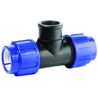PE Rohr Verschraubung T-Stück 16mm, PP Verbinder, Klemmfitting von Astral