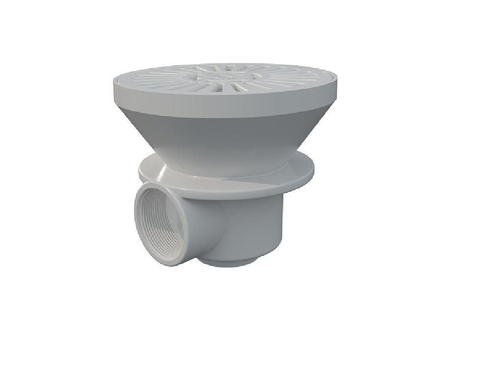 Astralpool Skimmer Astral Pool Bodenablauf für Beton/Fliesenbecken 180 mm weiss von Astralpool