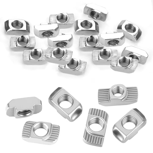 120 Stück EU30-M6 x15.5x8 Nutensteine M6 Silber – Aluminium Hammerkopfmutter T-Nut Schrauben für EU30 Profile | Schiebemutter M6, Vierkantmutter für Möbel & Maschinenbau 120 Stück EU30-M6 x15.5x8 Nutensteine M6 Silber – Aluminium Hammerkopfmutter T-Nut Schrauben für EU30 Profile | Schiebemutter M6, Vierkantmutter für Möbel & Maschinenbau von Astrevo