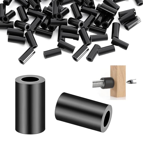M6 11x18mm 50pcs Distanzhülsen ABS Schwarz Distanzhülsen M6 Abstandshülsen Distanzscheiben Kunststoff von Astrevo