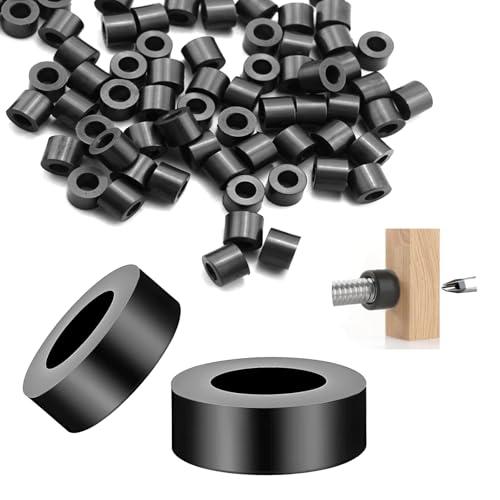 M8x14x3mm 50pcs Distanzhülsen ABS Schwarz Distanzhülsen M8 Abstandshülsen Karosseriescheiben M8 von Astrevo