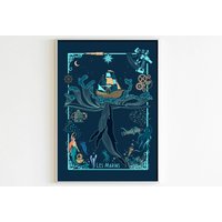 Poster „Die Matrosen" - A4-Format Dunkle Version von AstridCornet