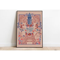 Poster „Die Monumente Von Paris" - A3-Format Transparente Version von AstridCornet