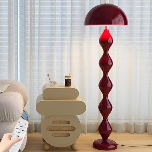 AstrizLamp Cremefarbene Stehleuchte - Rot Pilzform Stehlampen, Dimmbar mit Fernbedienung & Fußschalter Leselampe, Moderne LED Stehlampe Kreative Deko für Wohnzimmer Schlafzimmer Büro AstrizLamp Cremefarbene Stehleuchte - Rot Pilzform Stehlampen, Dimmbar mit Fernbedienung & Fußschalter Leselampe, Moderne LED Stehlampe Kreative Deko für Wohnzimmer Schlafzimmer Büro von AstrizLamp