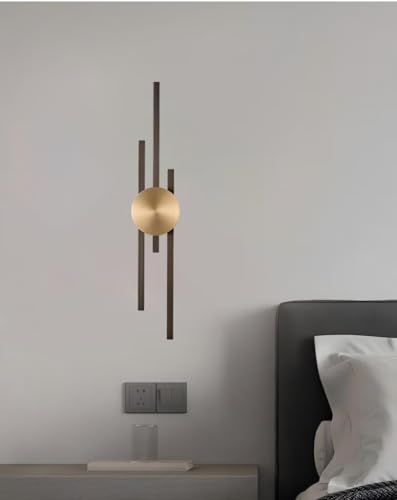 AstrizLamp Lange Streifen Wandleuchte Innen, LED Lineare Wandlampe 63cm Schwarz Leuchte 3 Farbtemperaturen Modern Minimalistische Hintergrundwand Stimmungsbeleuchtung für Wohnzimmer Schlafzimmer Flur von AstrizLamp
