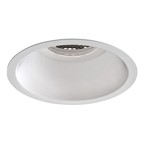 Astro Minima Slimline Round Fixed Fire-Rated IP65, Dimmable Badezimmer Downlight, IP65 Rated (Matt White) LED GU10, Designed in Britain – 1249034 – 3 Jahre Garantie von Astro