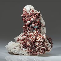 Spessartin Granat Mit Aquamarin Kristallen Auf Albit Aus Pakistan von AstroGalleryOfGems