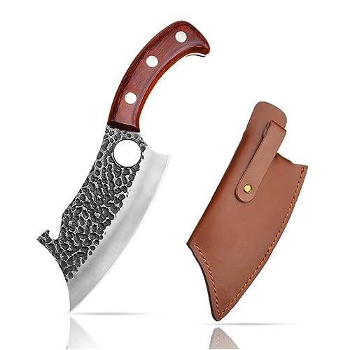 Astylway Hackmesser mit Holzgriff, Küchenmesser Scharf Hackbeil Kochmesser Profi Messer Handgeschmiedet Küchenbeil Profi Metzgermesser Fleischermesser Outdoor Messer Fleischerbeil fur Küche Grill Astylway Hackmesser mit Holzgriff, Küchenmesser Scharf Hackbeil Kochmesser Profi Messer Handgeschmiedet Küchenbeil Profi Metzgermesser Fleischermesser Outdoor Messer Fleischerbeil fur Küche Grill von Astylway
