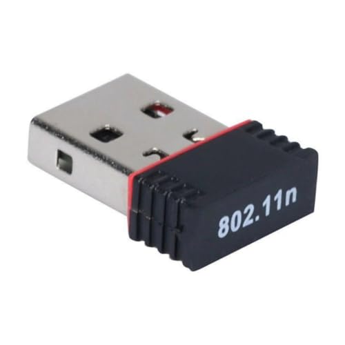 1,5 x 1,9 cm USB-WLAN-Empfänger, 150 Mbit/s, Mini-Adapter mit intelligenter Antenne, kompatibel mit Windows, Linux, Mac OS X, unterstützt Infrastruktur-Ad-hoc-Modi und erweiterte Verschlüsselung von Asudaro