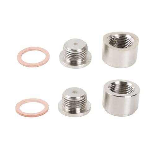 2stk O2-Sensorstopfen Aus Edelstahl,Asudaro M18 X 1,5 Gewinde-Auspuff-Einschweißstutzen Mit Dichtungen Sauerstoffsensor-Zubehör Montagestopfen Und Stopfen Adaptersatz silver 2stk O2-Sensorstopfen Aus Edelstahl,Asudaro M18 X 1,5 Gewinde-Auspuff-Einschweißstutzen Mit Dichtungen Sauerstoffsensor-Zubehör Montagestopfen Und Stopfen Adaptersatz silver von Asudaro